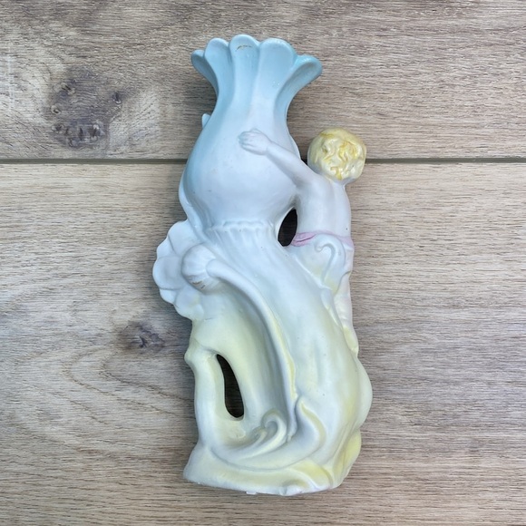 Vintage Cherub Porcelain Bud Stem Vase‎ Coquette Angelcore Fairycore Floral - Picture 5 of 10